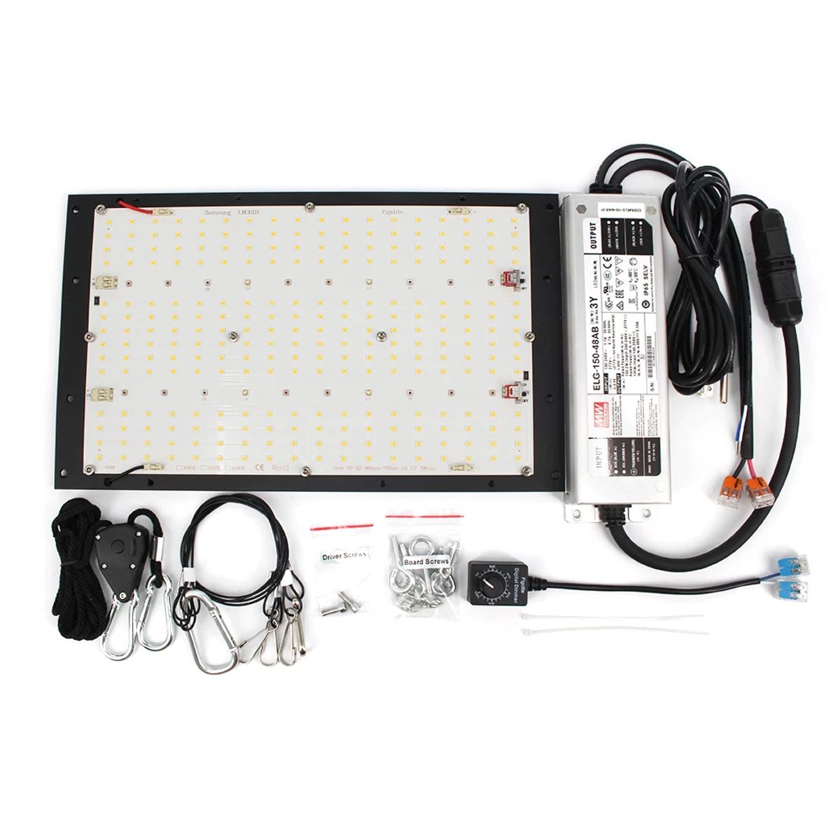 Painel Led Quantum Board Lm301h 150w 3500k Uv+ir Driver Grow | Item ...