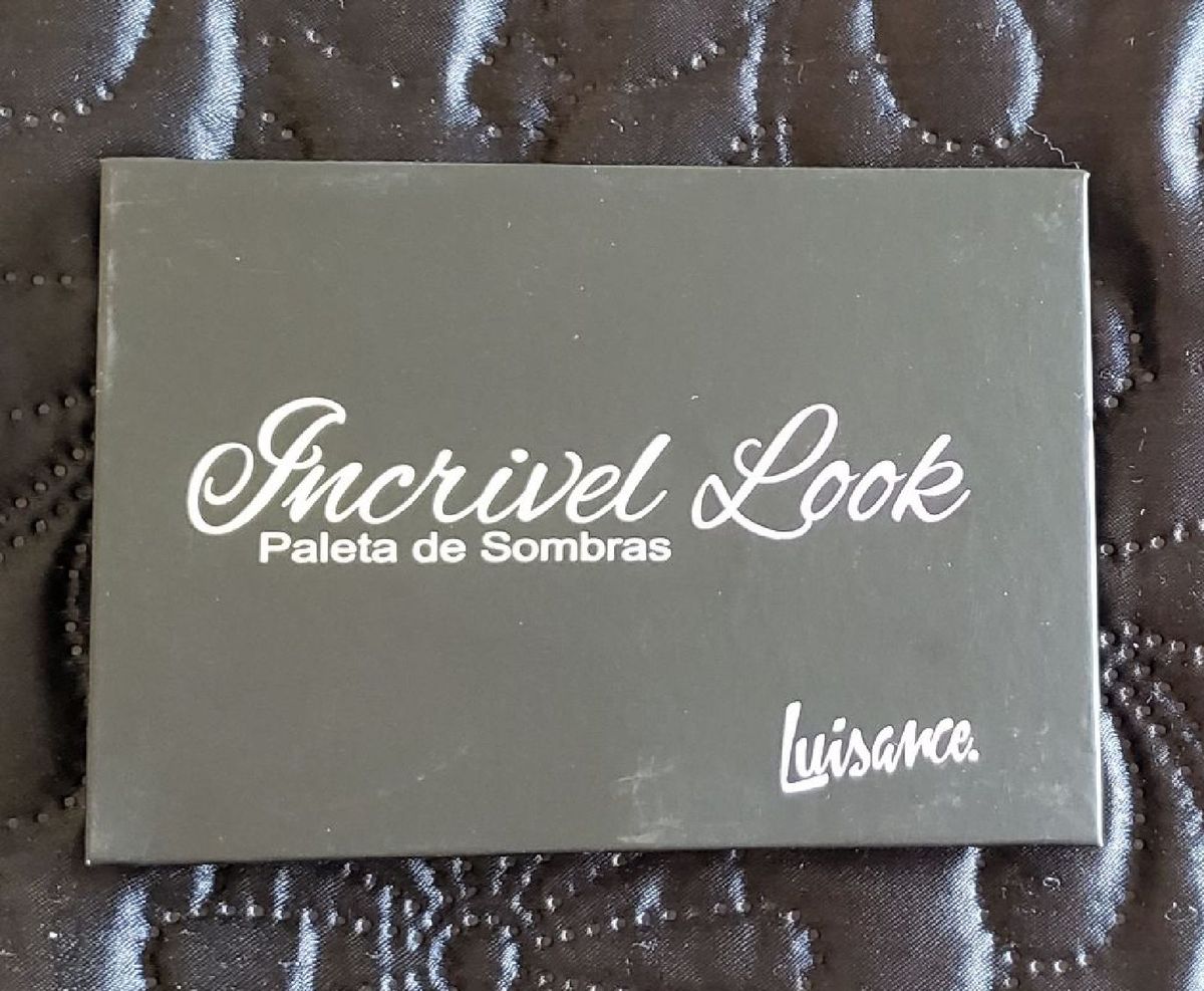 paleta de sombras incrível look - maquiagem luisance