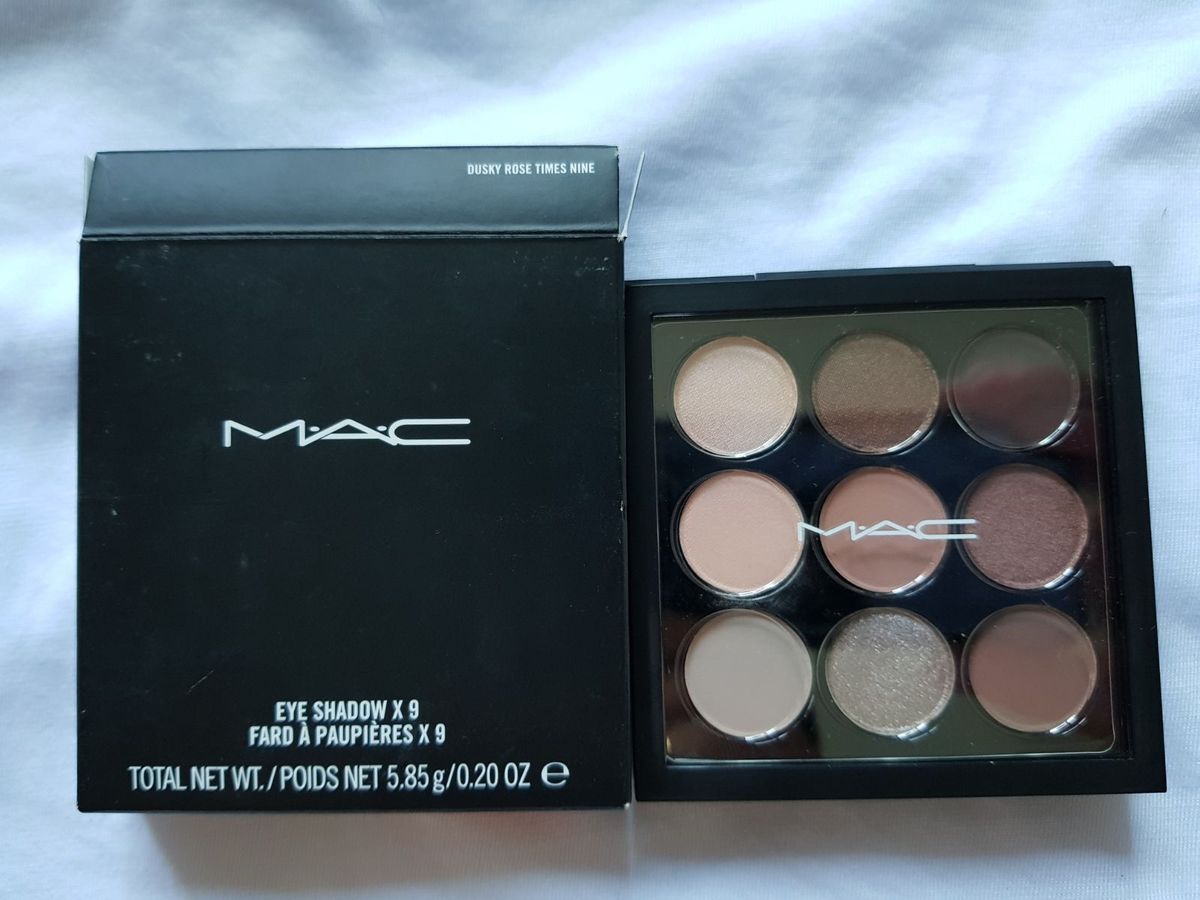 Paleta De Sombras Mac X Dusky Rose Times Nine Maquiagem Feminina Mac Nunca Usado