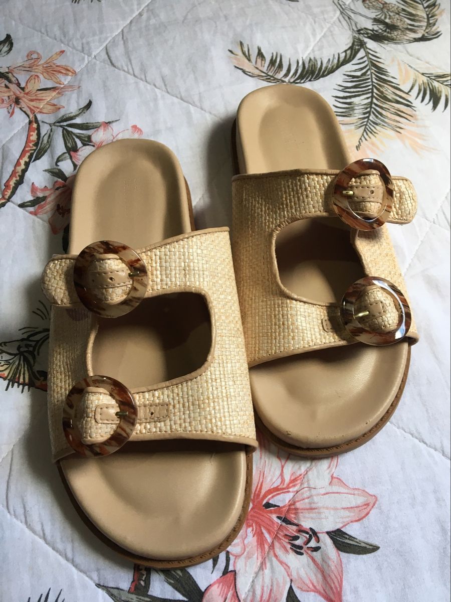 Papete da Marca Satinato | Rasteira Feminina Satinato Usado 82469872 ...