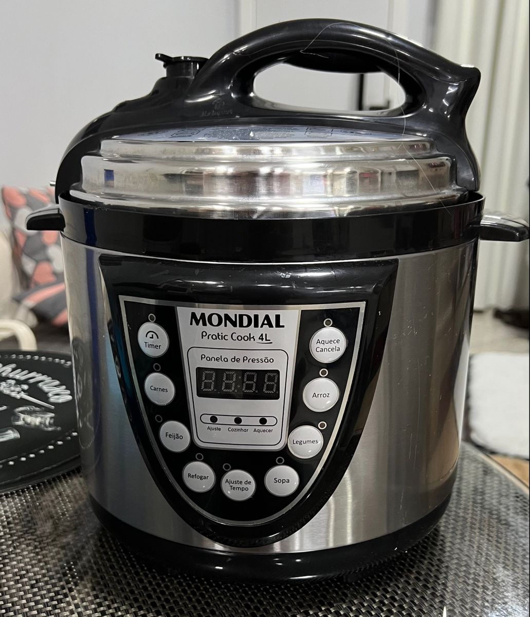 Panela de Pressão Elétrica Mondial Pratic Cook 4L Premium - ViniSound