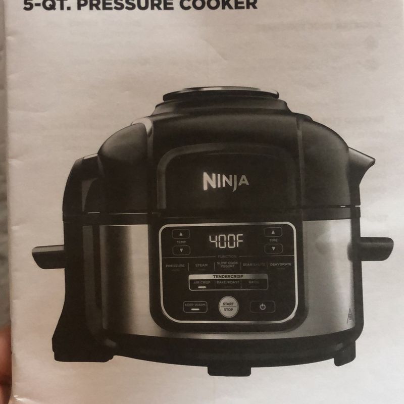 Ninja Foodi Panela de pressão programável 10 em 1 de 5 litros e fritadeira  a ar - Aço inoxidável FD101 (Renovado)