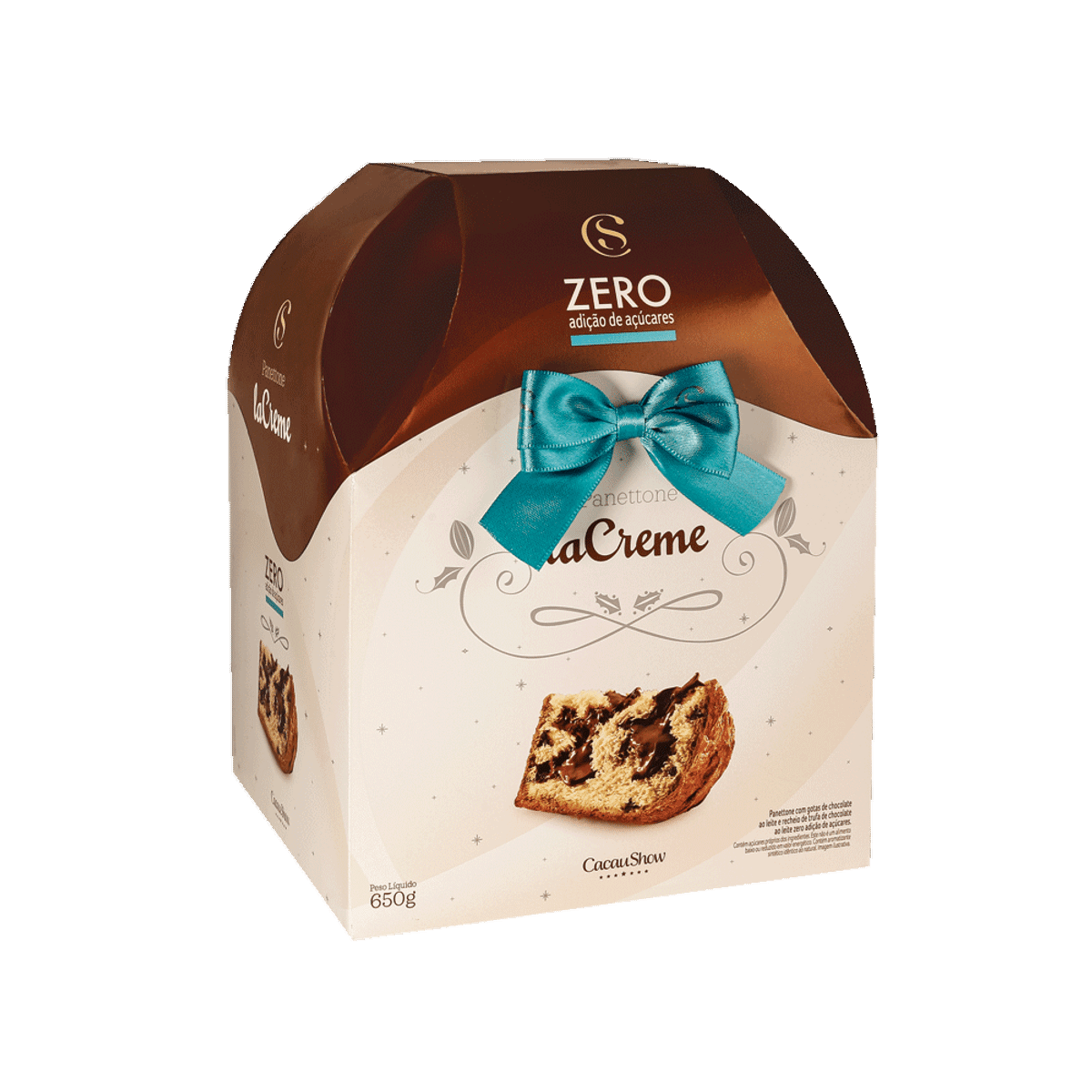 Panettone Lacreme Zero Adição De Açúcar 650g | Móvel De Cozinha Cacau ...