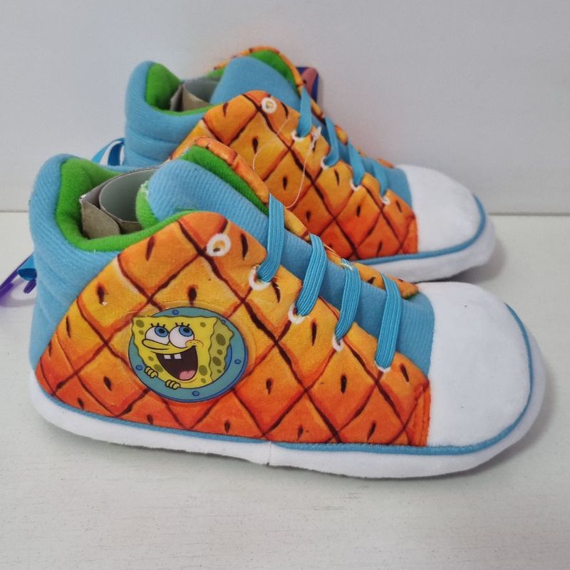 Pantufa Bob Esponja Tênis Star Original Novinho Infantil Kids