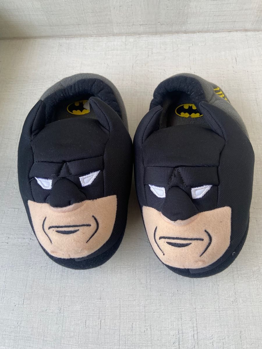 Pantufa do Batman, Tamanho 11/12, Solado Mede 20cm, com Luz, Adquirido ...