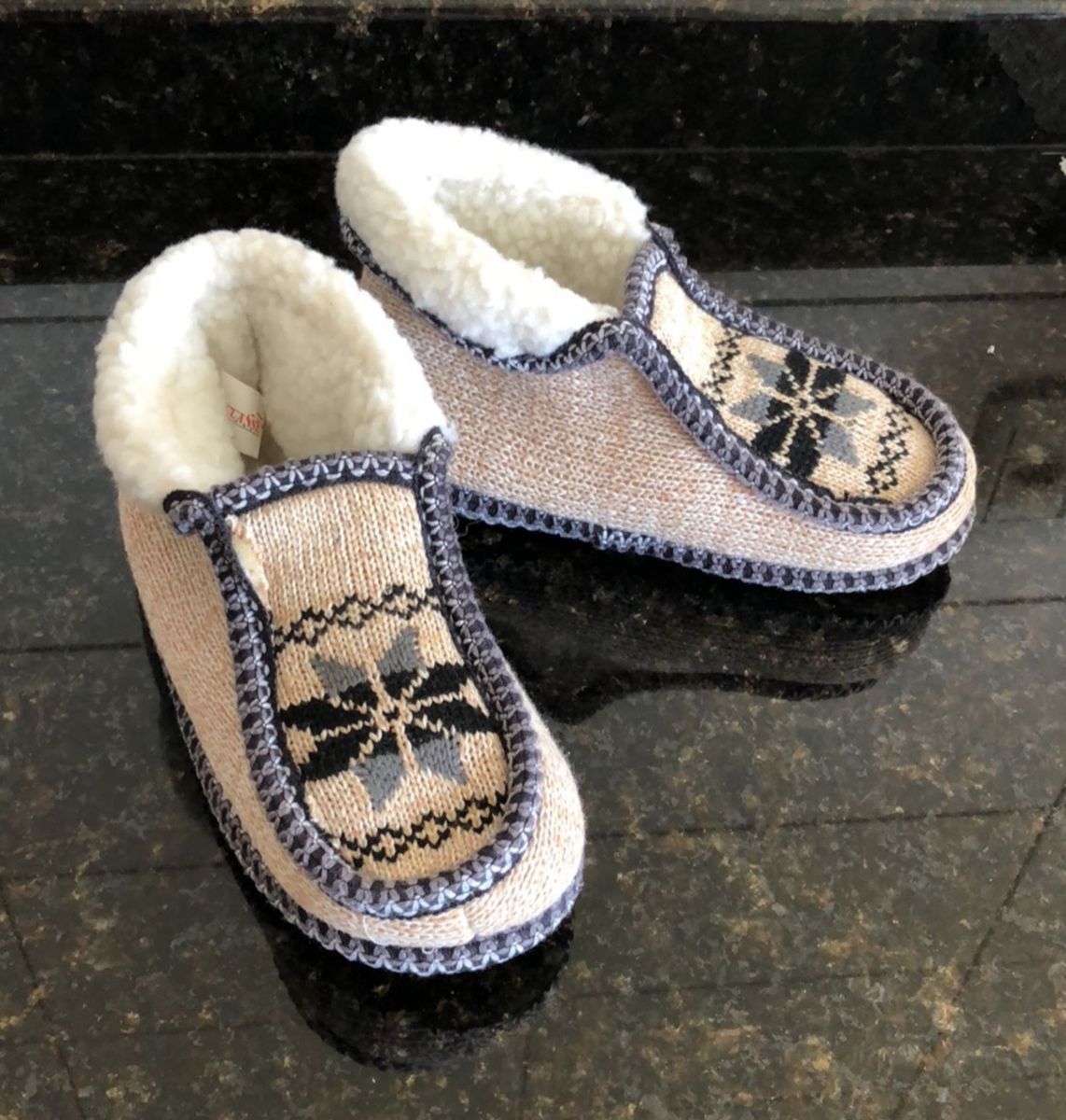sapato pantufa feminino