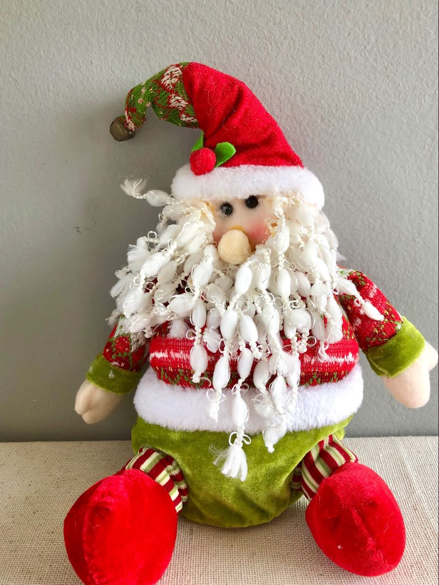 Papai Noel Roupa de Tricô | Item de Decoração Natal Usado 131924894 ...
