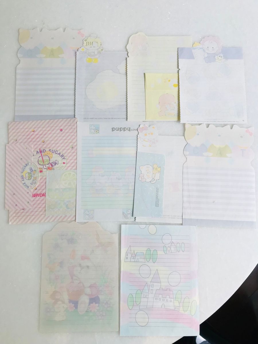 Papel De Carta Anos 80 1 A Item De Papelaria Nunca Usado 84415062