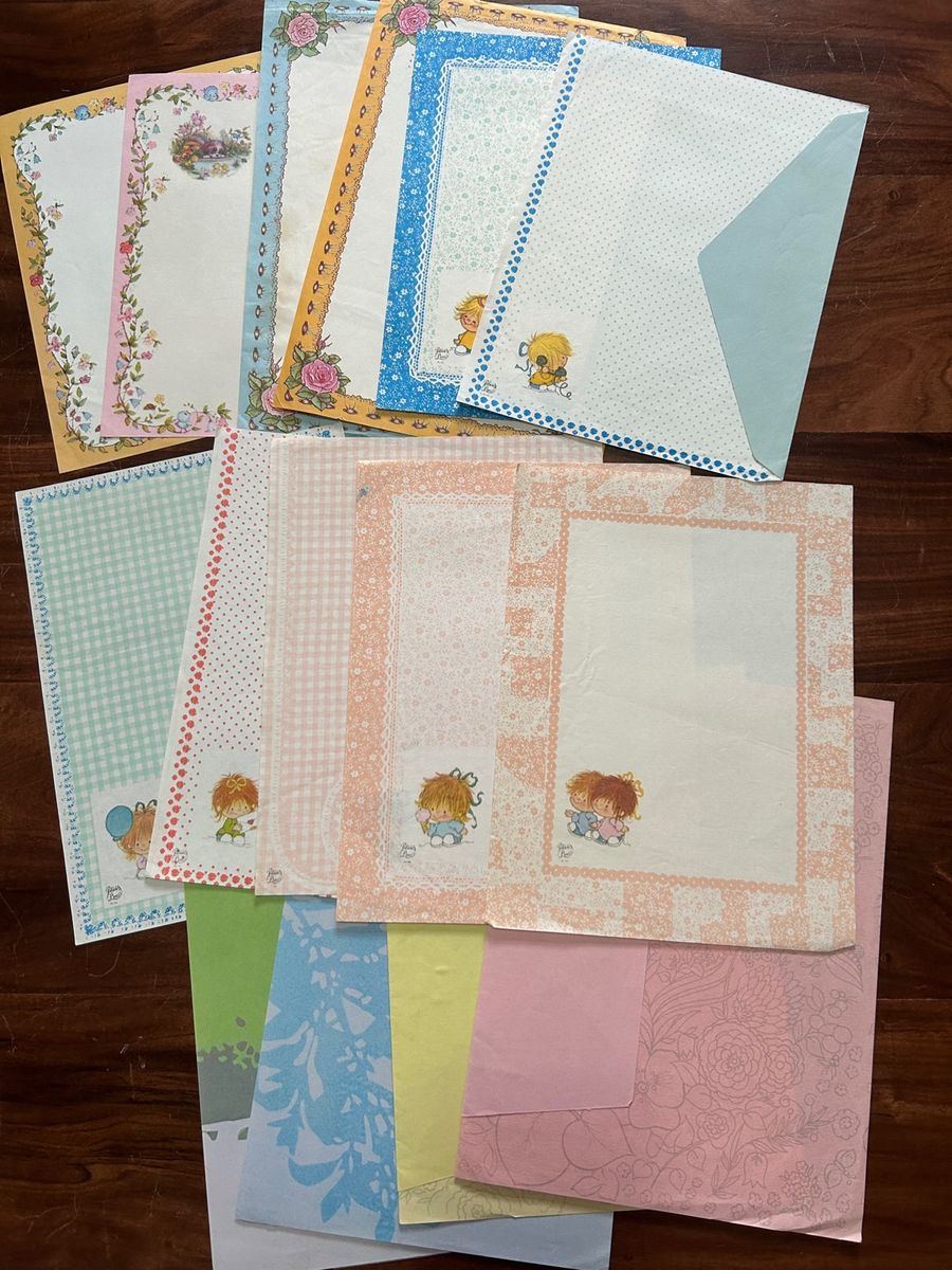 Papel de Carta Antigo Anos 80 - Lote com 150 | Produto Vintage e Retro ...