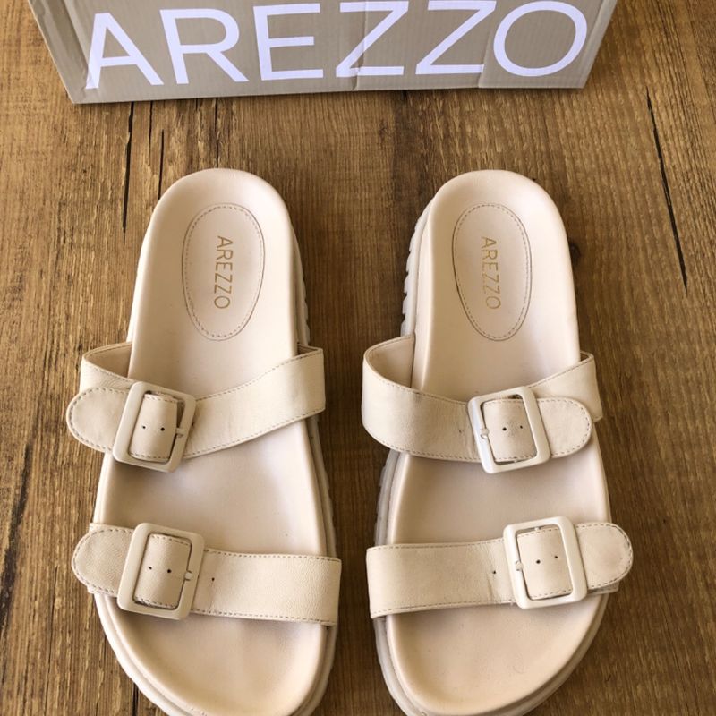 Papete Birken Arezzo Sand lia Feminina Arezzo Usado 77063132 enjoei