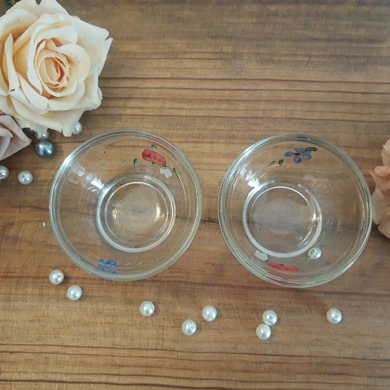 Par de Mini Tigelinha Pirex Pyrex Antigas | Pyrex Vintage Raridade
