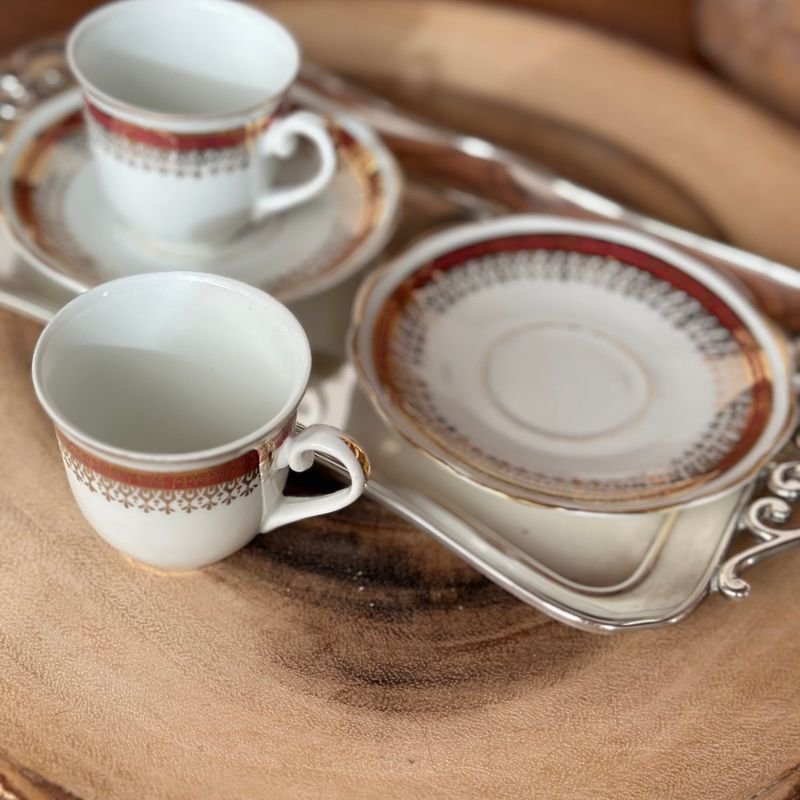 Conjunto Para Chá E Café Em Porcelana Steatita Paraná - Mundaréu - Não é só  um antiquário