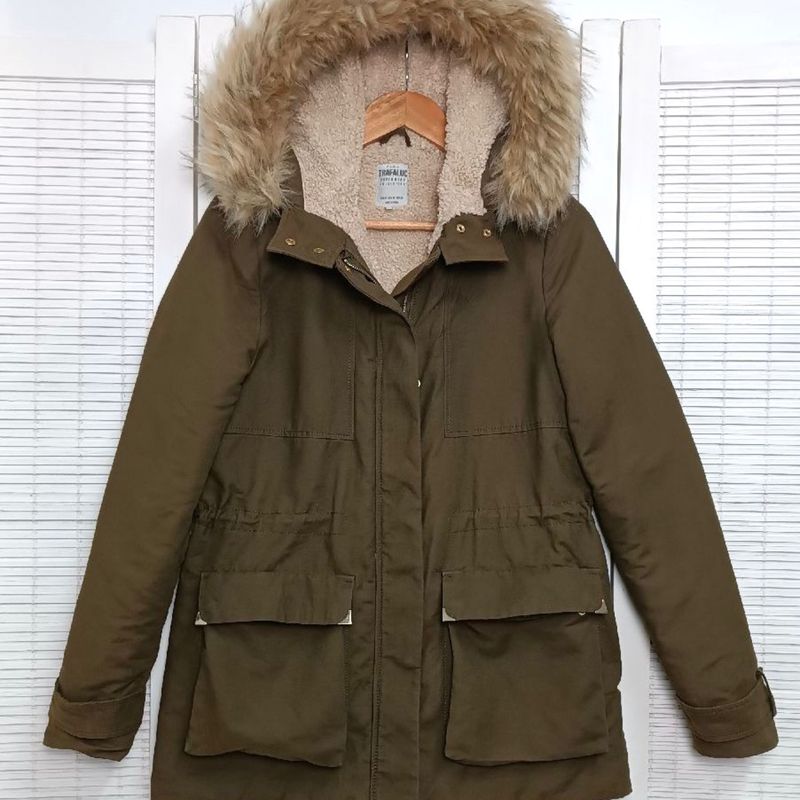 Blusa best sale parka verde