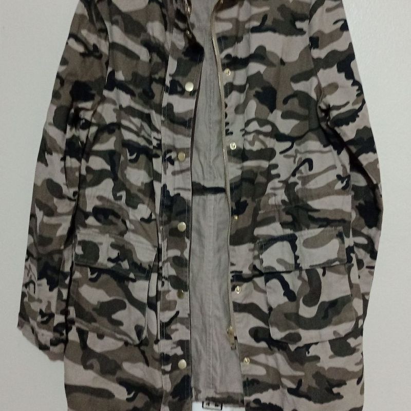 Parka camuflada sales feminina renner