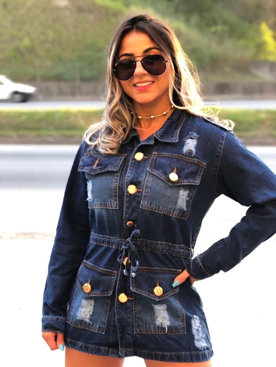 parka feminina jeans
