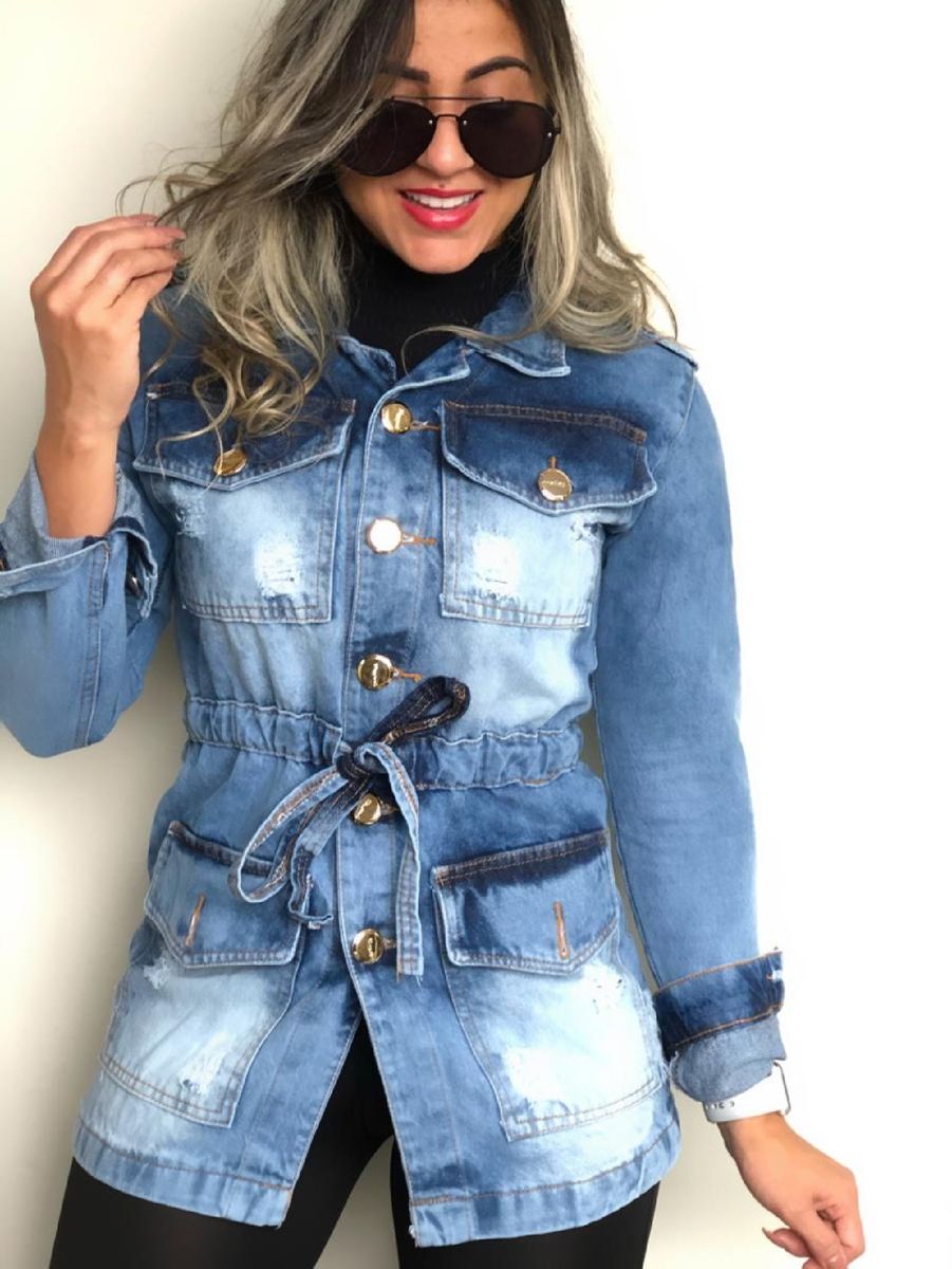 parka jeans feminina