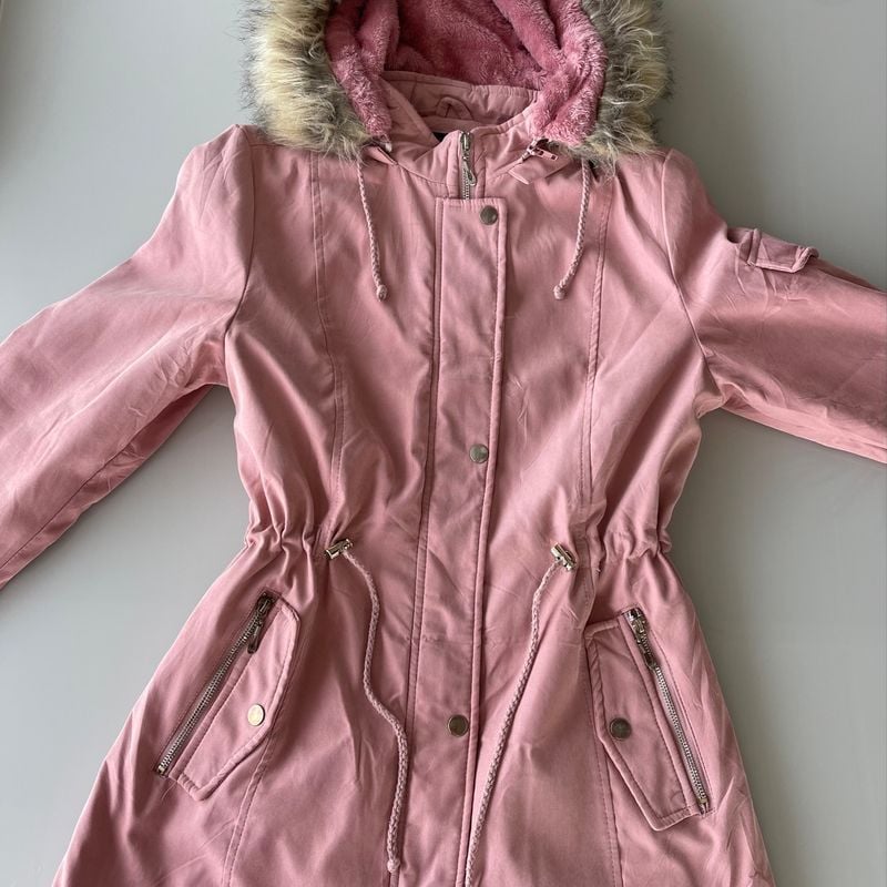 Parka sales peluciada rosa