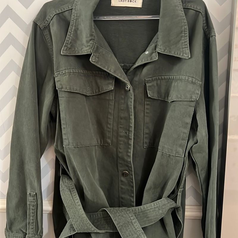 Parka verde best sale militar lady rock