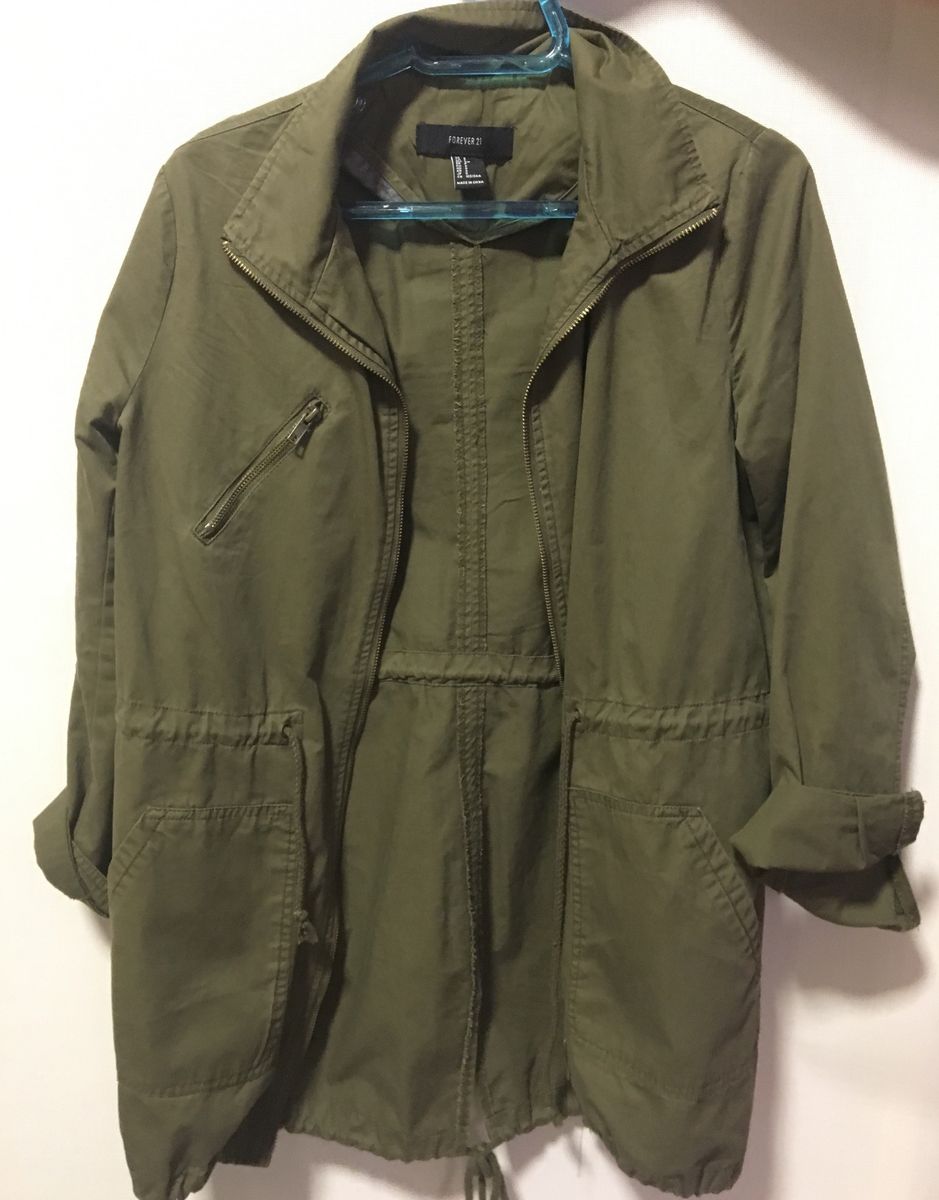 jaqueta verde feminina forever 21