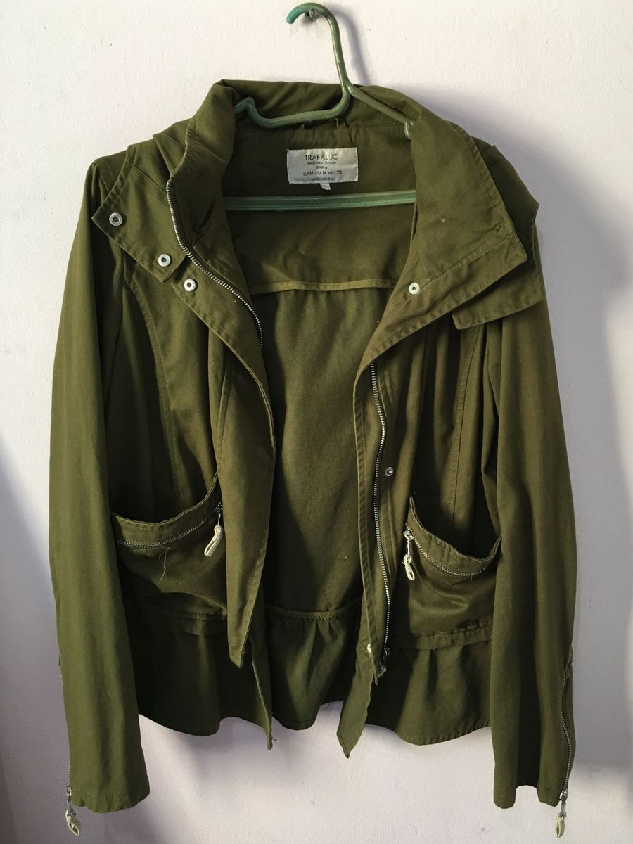 jaqueta verde zara