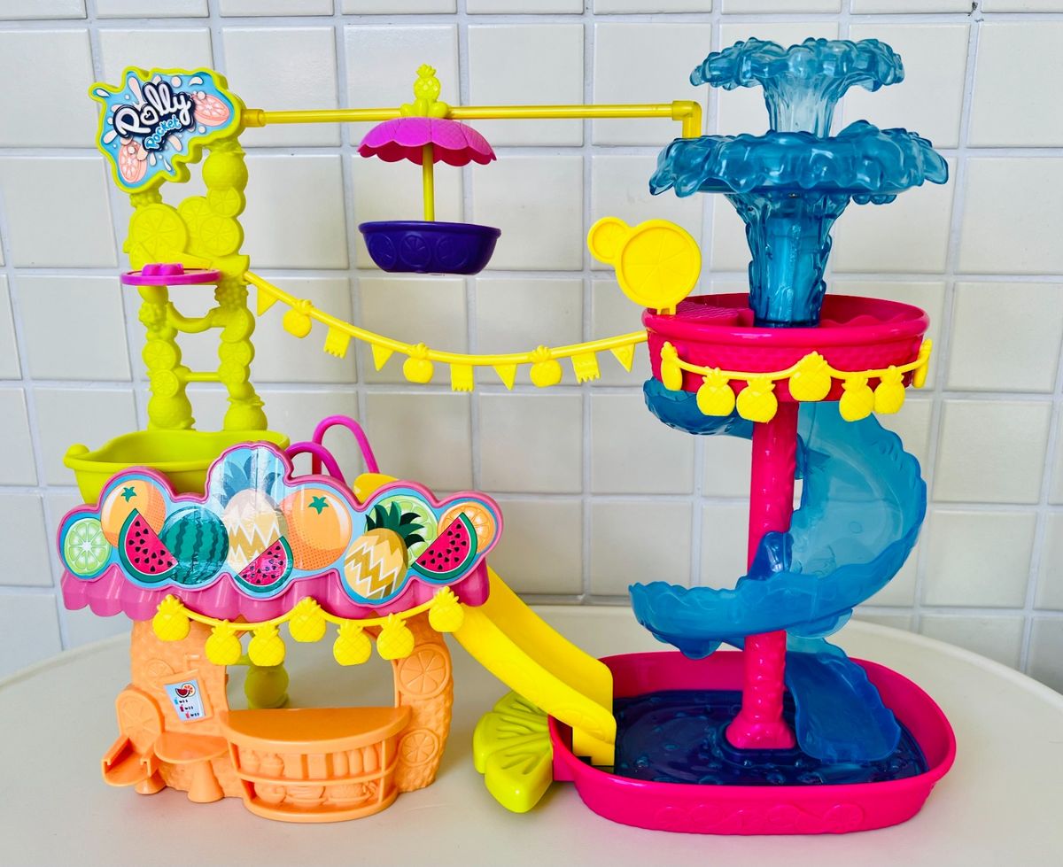Parque Aquático do Abacaxi da Polly Pocket Brinquedo Mattel Usado  81498116 enjoei
