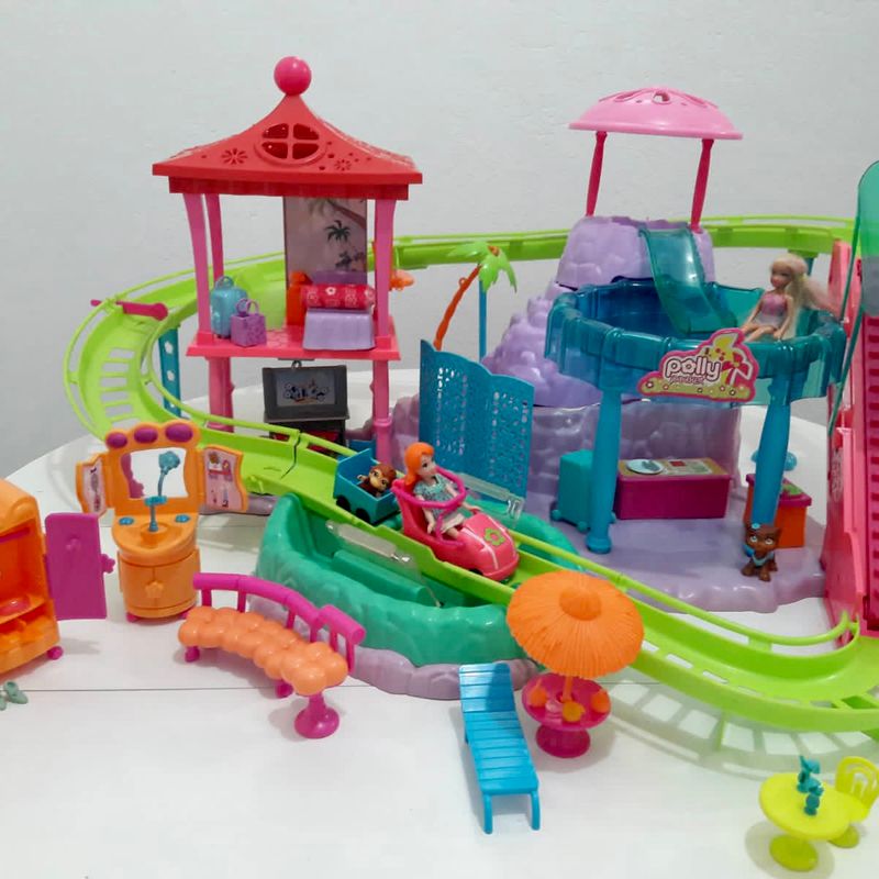 Parque da Polly Montanha Russa - Brinquedo da Polly Pocket em Portugues 