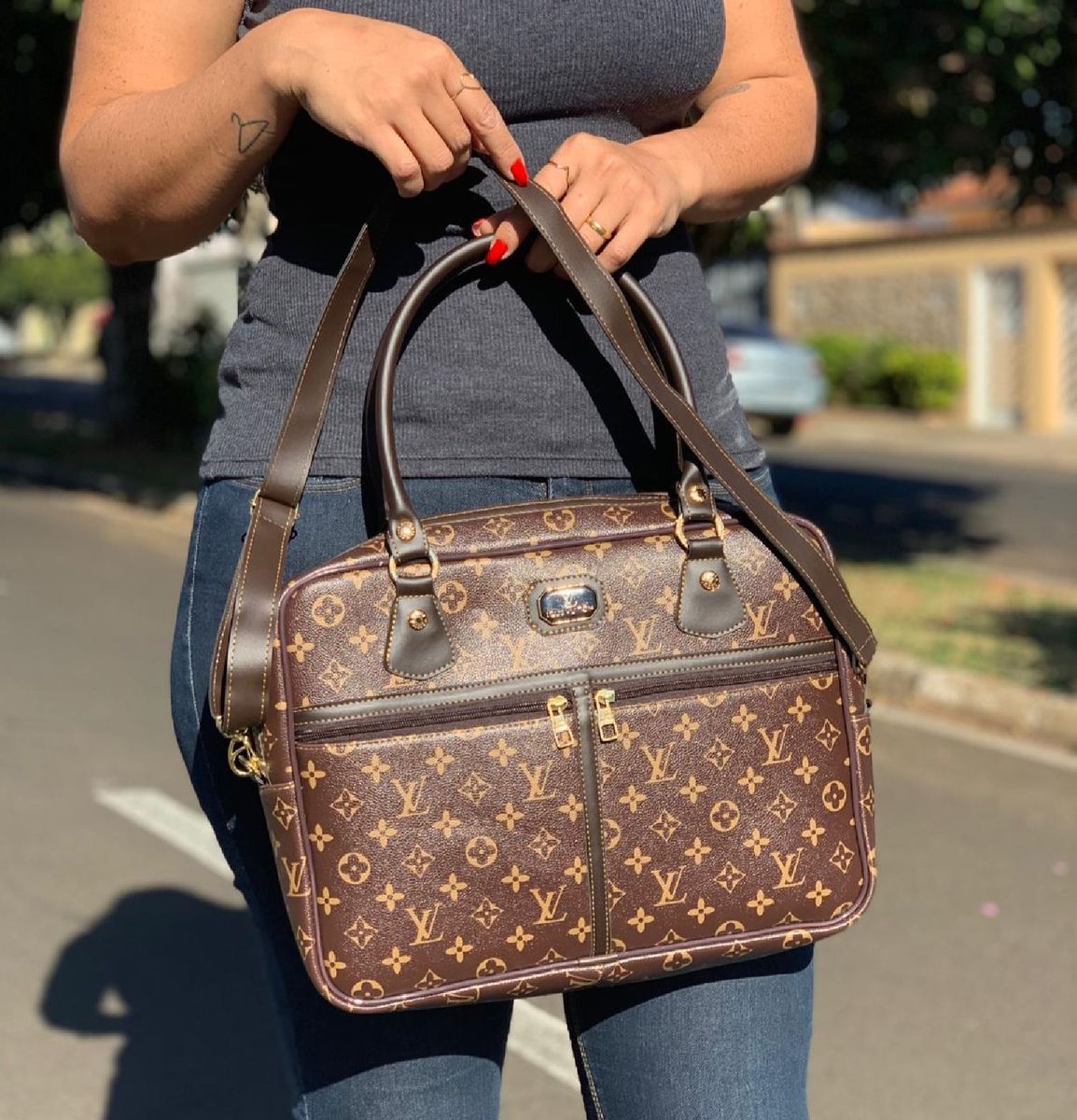 Pasta Executiva Louis Vuitton Bolsa de Ombro Feminina Louis Vuitton