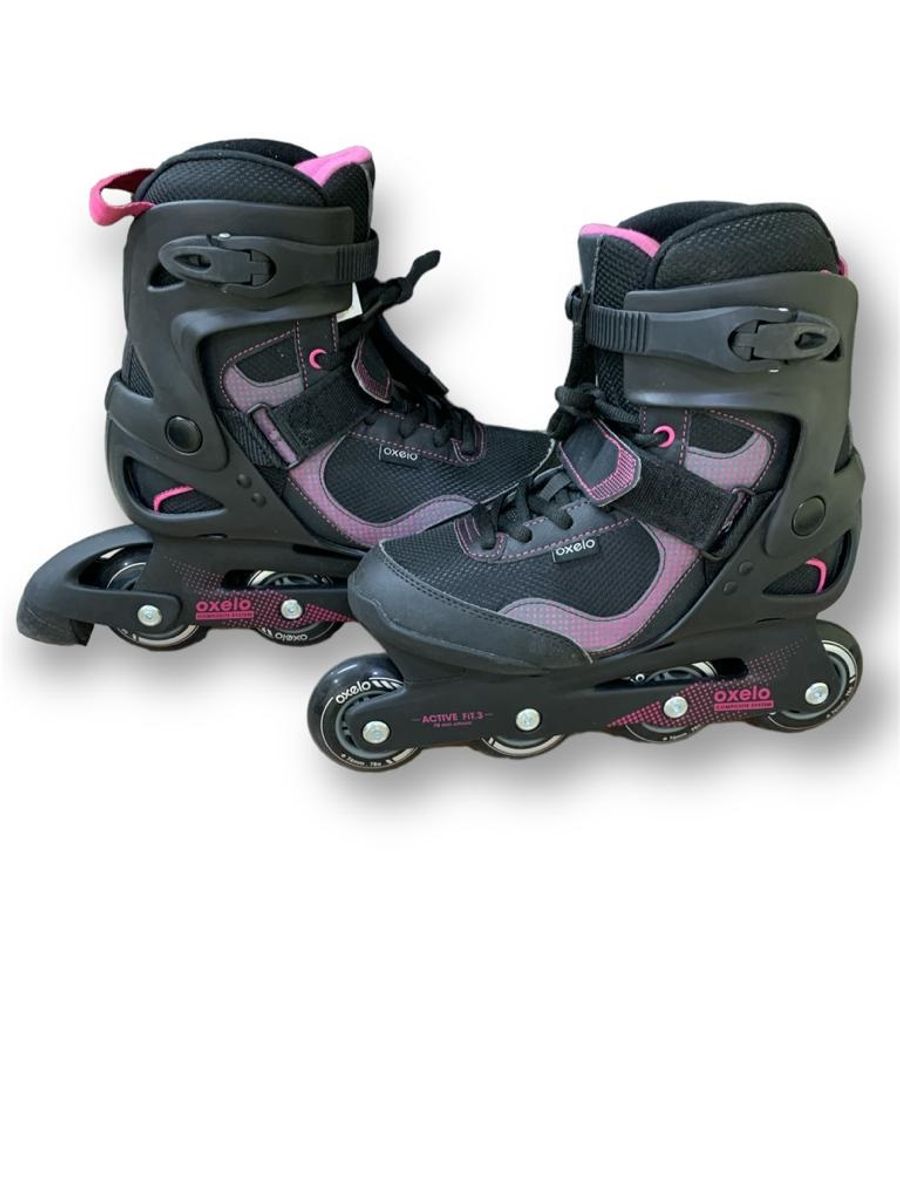 Patins Active Fit 3  Moda Esportiva Feminina Oxelo Usado 81918893