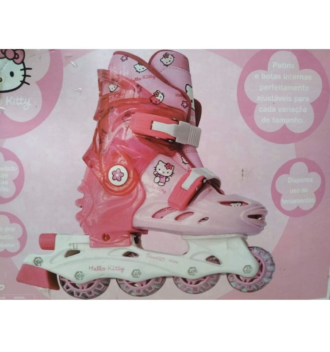 Patins da Hello Kitty | Moda Esportiva Feminina Hello Kitty Usado ...
