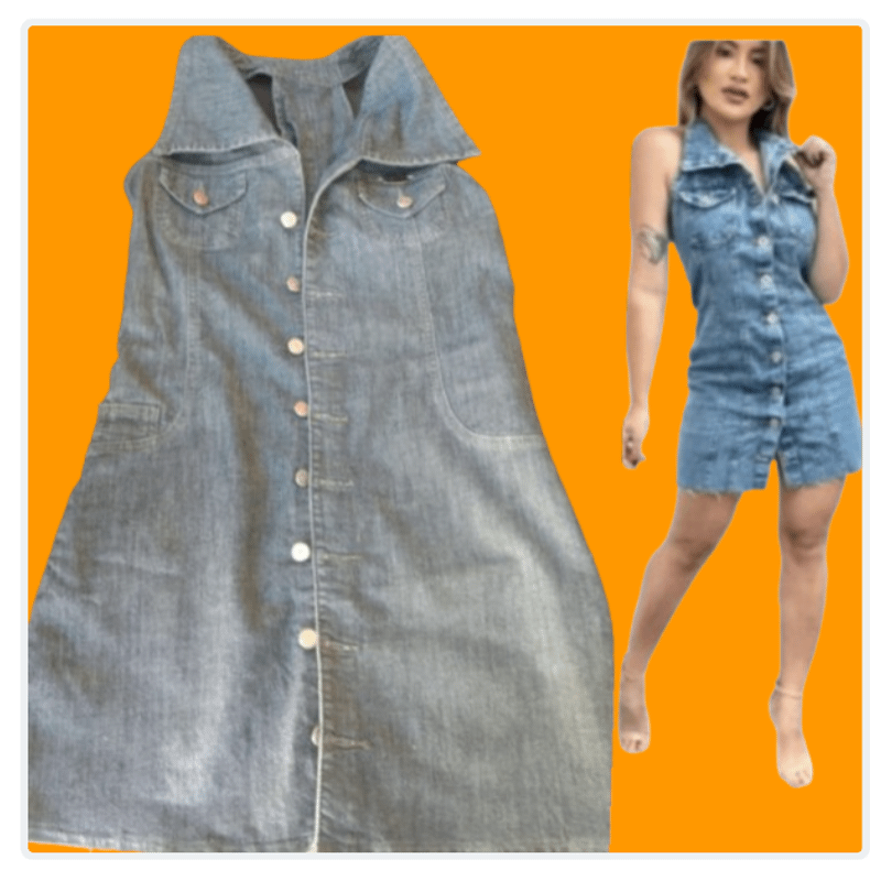 Vestido jeans hot sale patoge