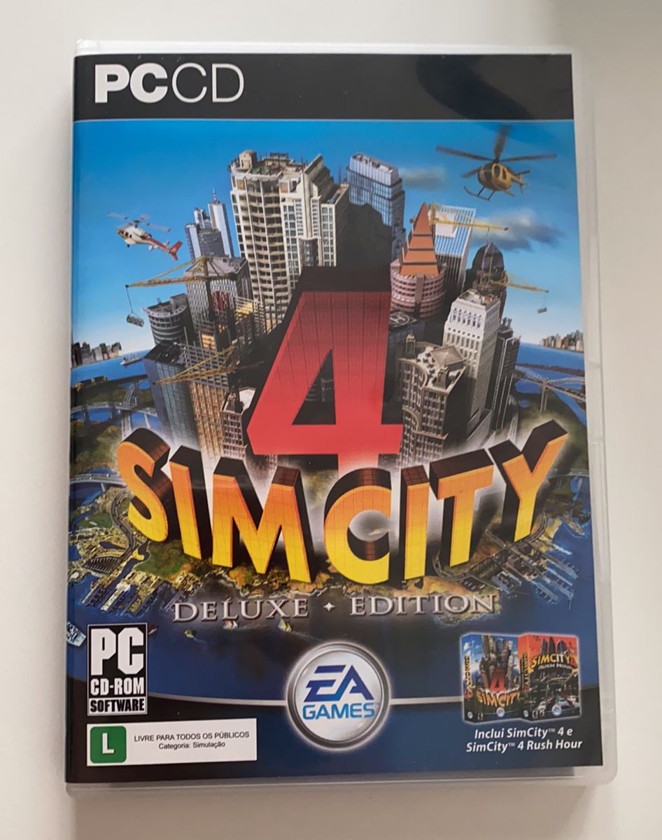 Pc Cd Rom Sim City 4 Deluxe Edition | Jogo de Computador Pc Cd Rom ...