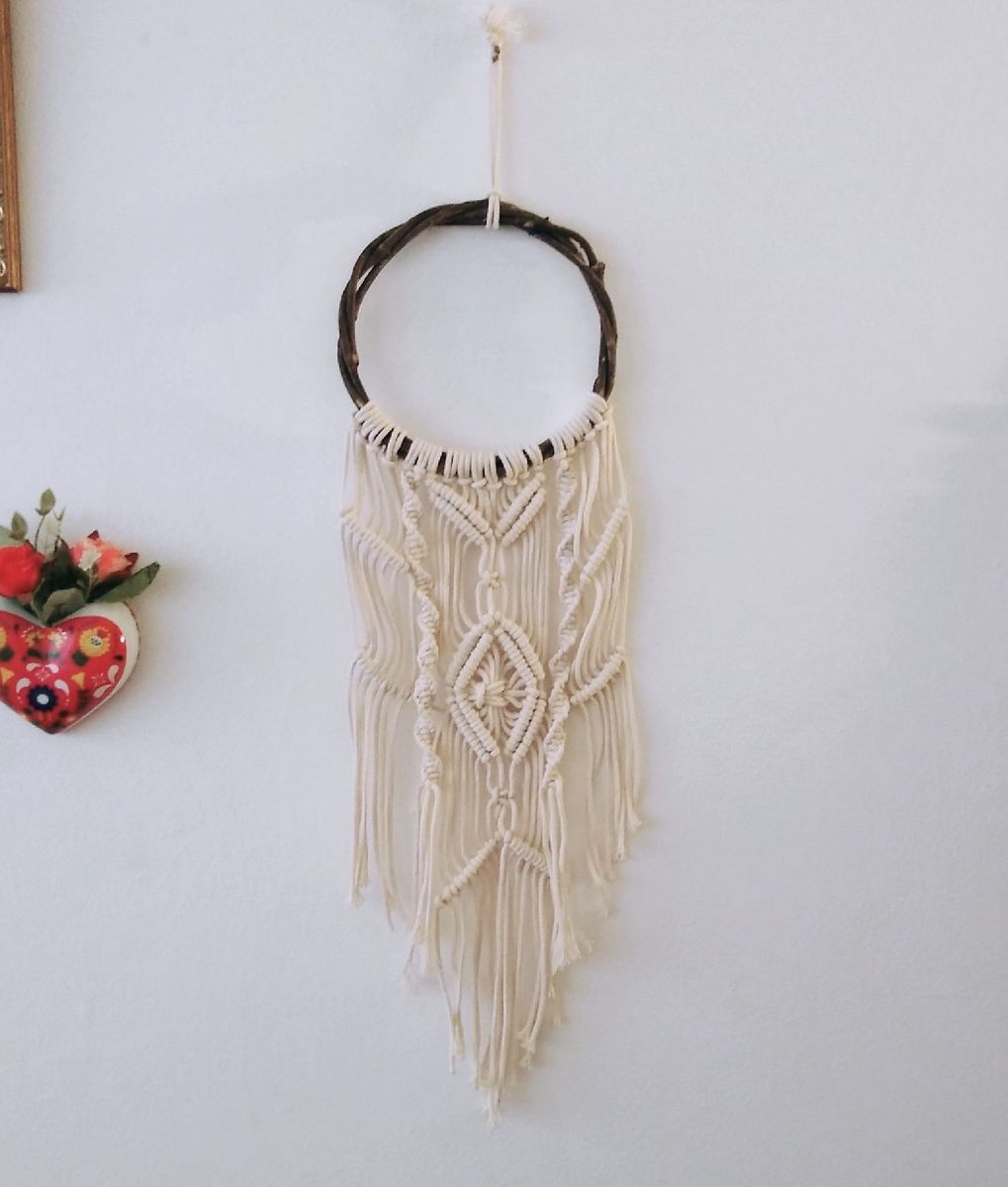 peça decorativa macramê rústica - decoração beluga