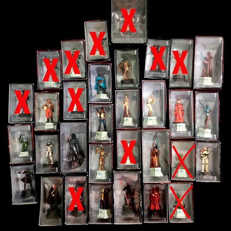 Coleção Completa (64 Peças) De Xadrez Star Wars + Tabuleiro