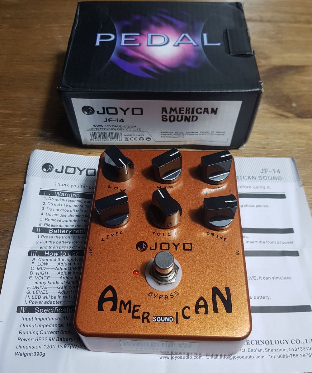 Pedal Simulador de Amplificador Joyo American Sound Item de Música