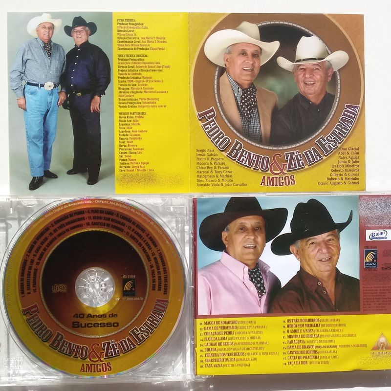Pedro Bento &Amp; Zé da Estrada e Amigos Cd Nacional 40 Anos de