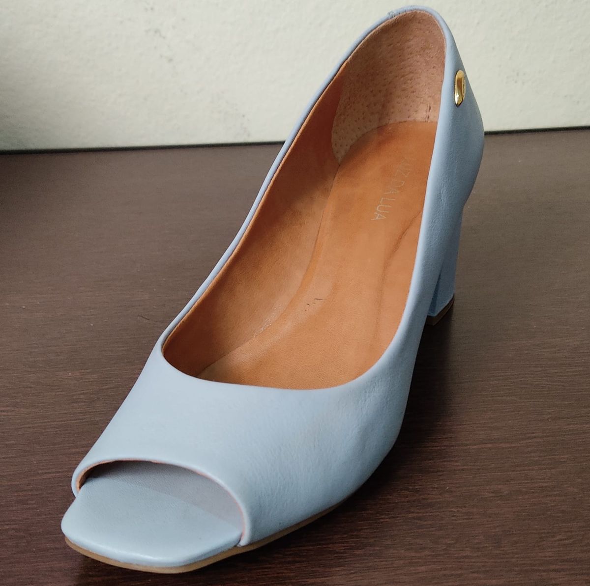 Peep toe azul store claro