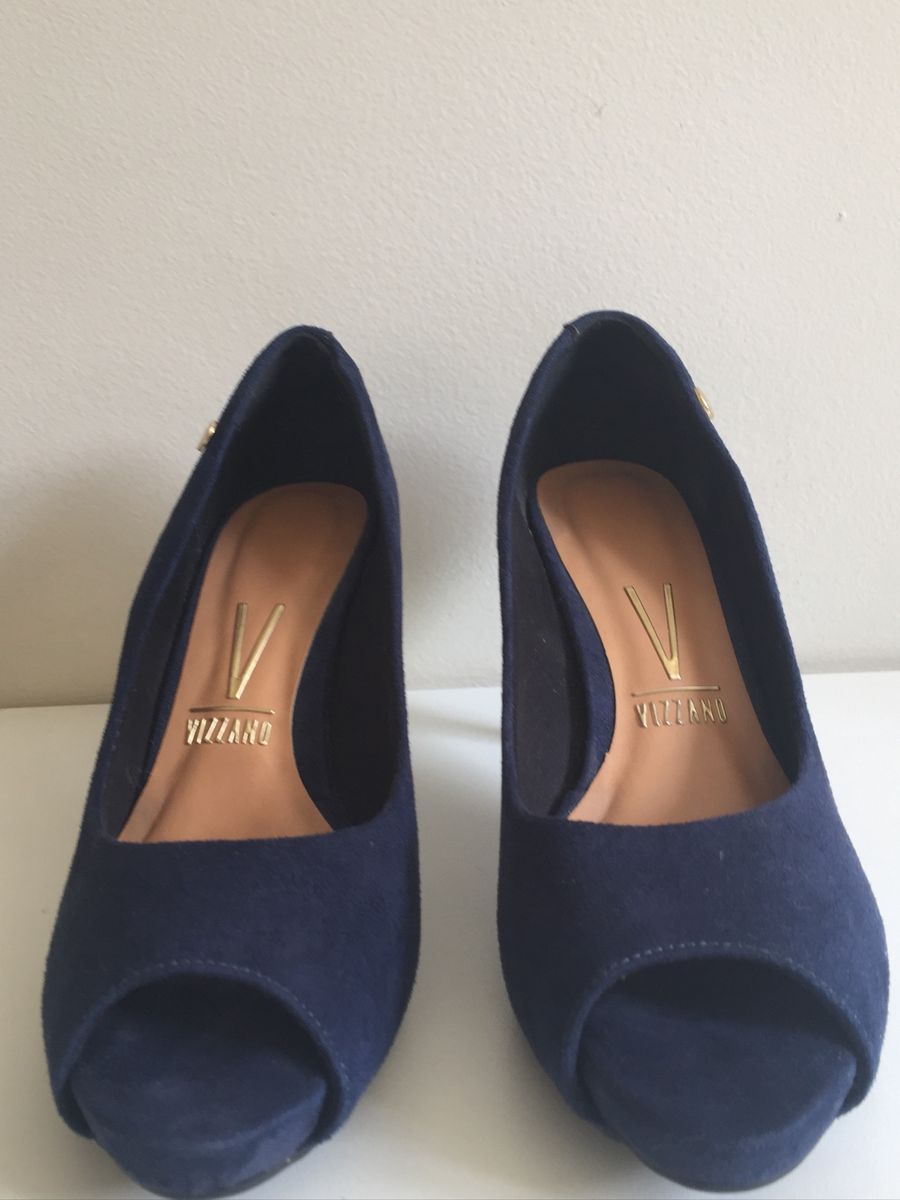 peep toe azul vizzano