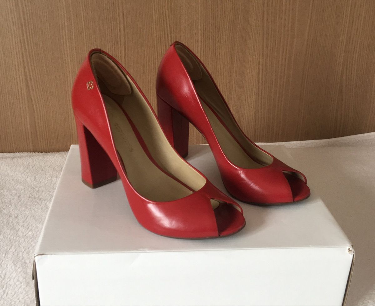 peep toe capodarte salto grosso