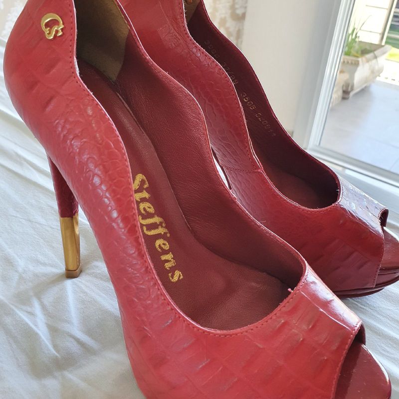 Sapato Feminino Carmen Steffens Peep Toe Sandália Sapato Noiva