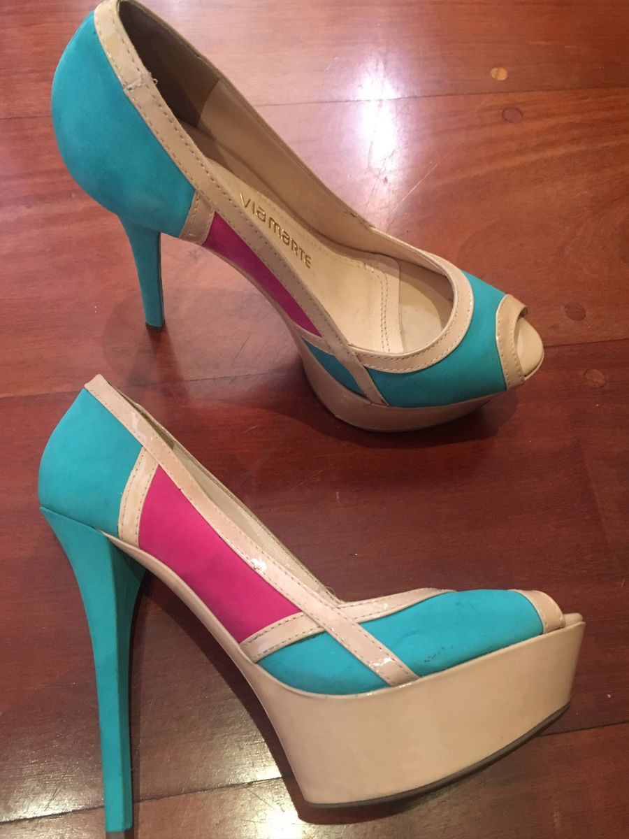 peep toe colorido