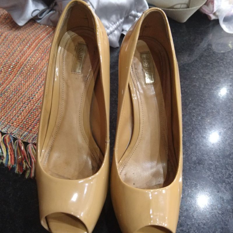 Peep Toe de Salto Alto 15 Cm Sapato Feminino Schutz Usado 38116604  enjoei