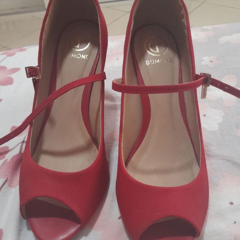 Sapato Peep Toe Dumond Dumond Sapato Peep Toe Dumond Boneca Salto