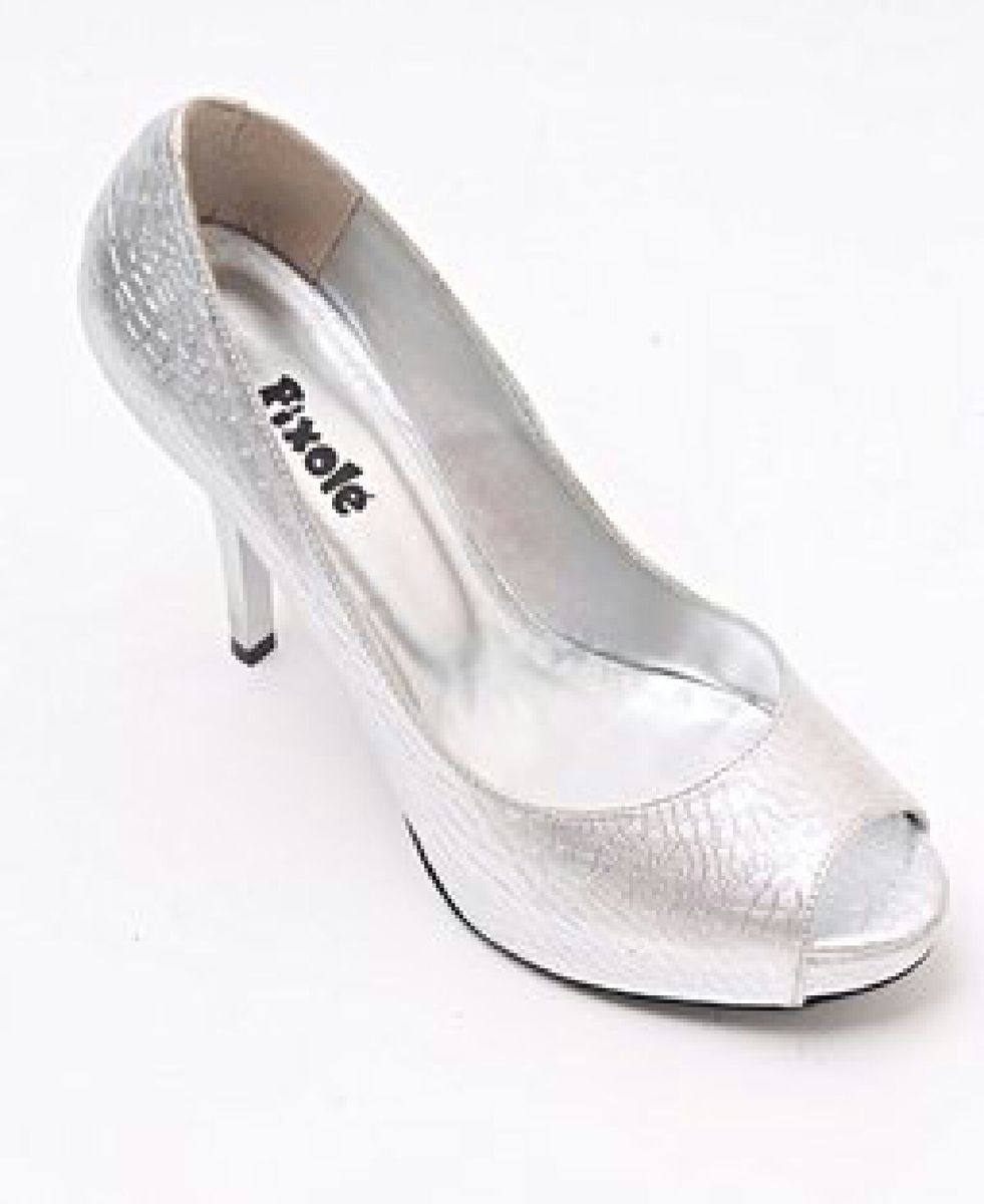 peep toe prata