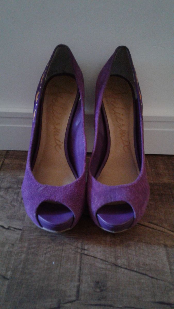 peep toe dumond salto grosso