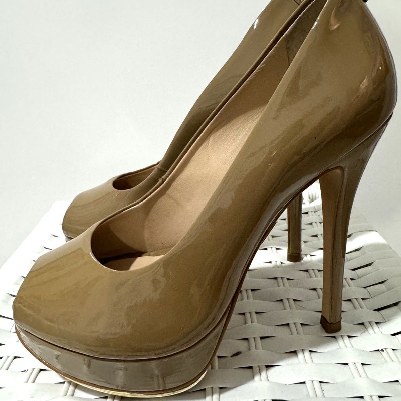 Peep Toe Meia Pata Jorge Bischoff Peep Toe Salto Alto Meia Pata