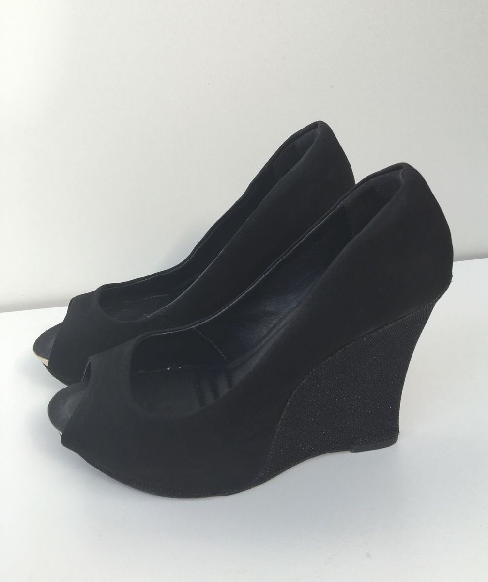 peep toe salto anabela