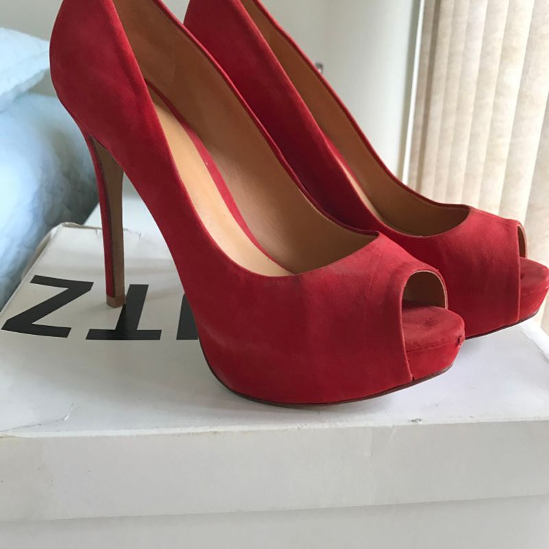 Peep Toe Schutz Vermelho 38 Sapato Feminino Schutz Usado 22848944 enjoei