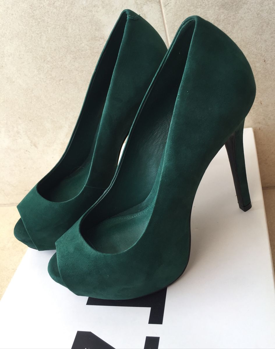 sapato femininos verde bandeira