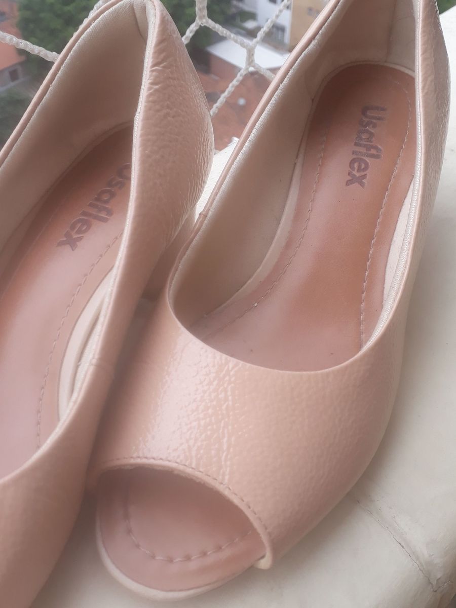 sapato usaflex peep toe
