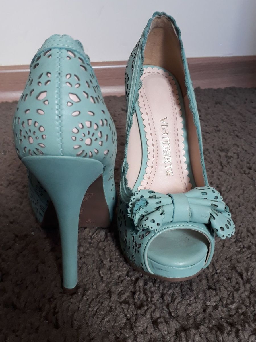 sapato peep toe via marte